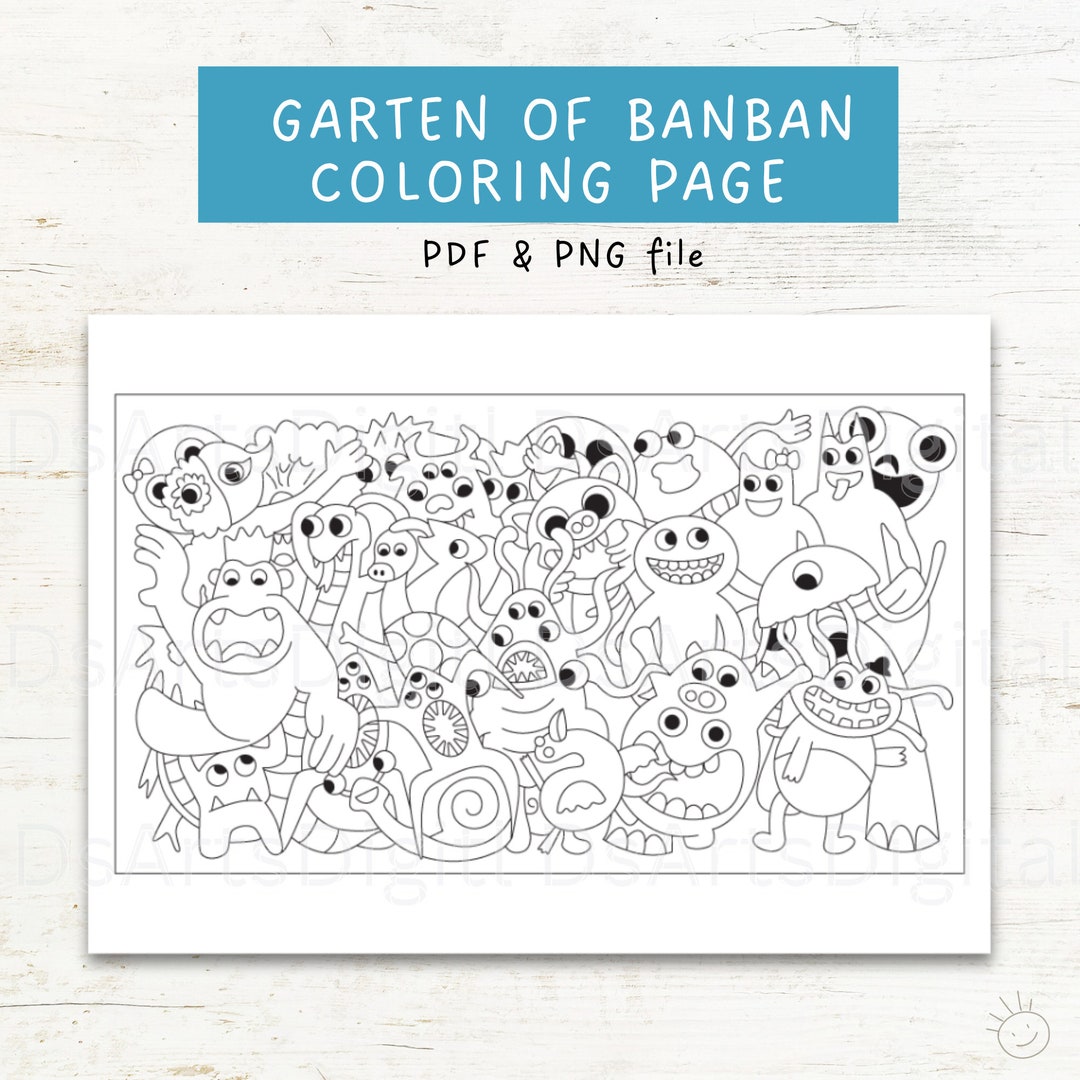 Immerse in Fear: Garten of Banban Coloring Pages - Click to view on Ko-fi -  Ko-fi ❤️ Where creators get support from fans through donations,  memberships, shop sales and more! The original 