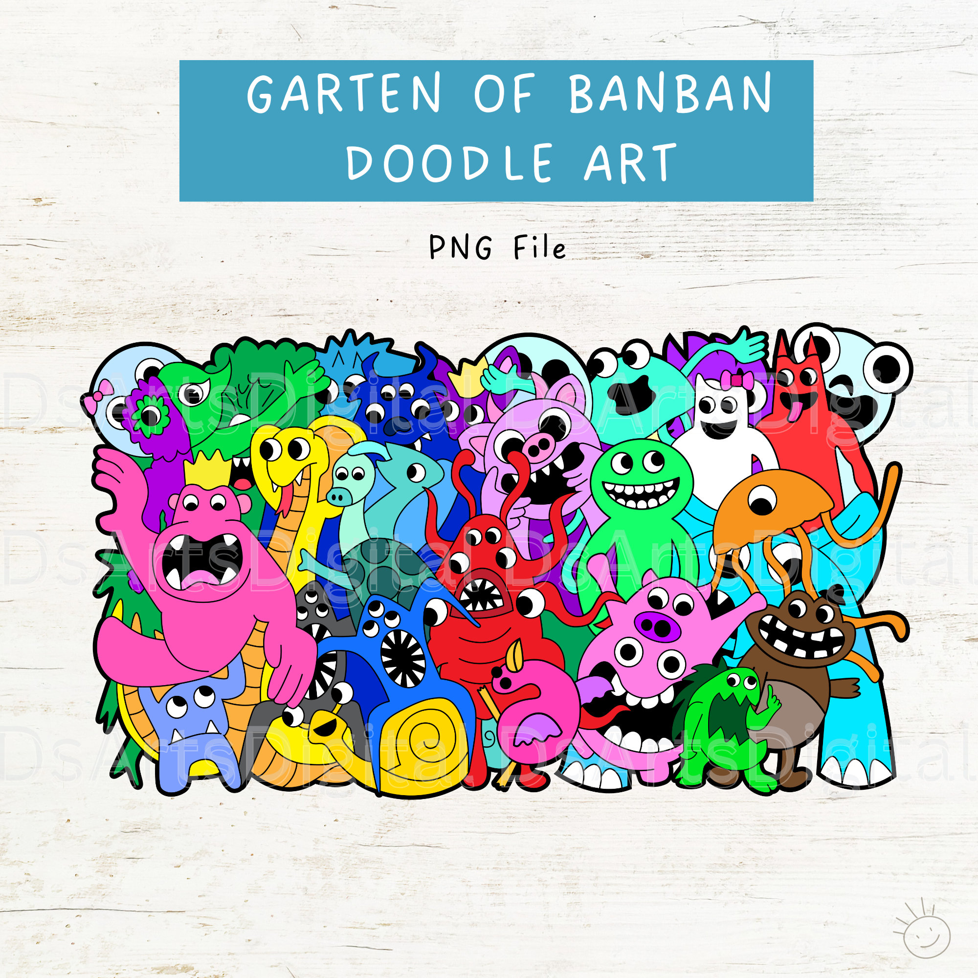 Garten of Banban 3 Character Bundle PNG Roblox characters downloadable  images for sublimation printing poster making crafting and more