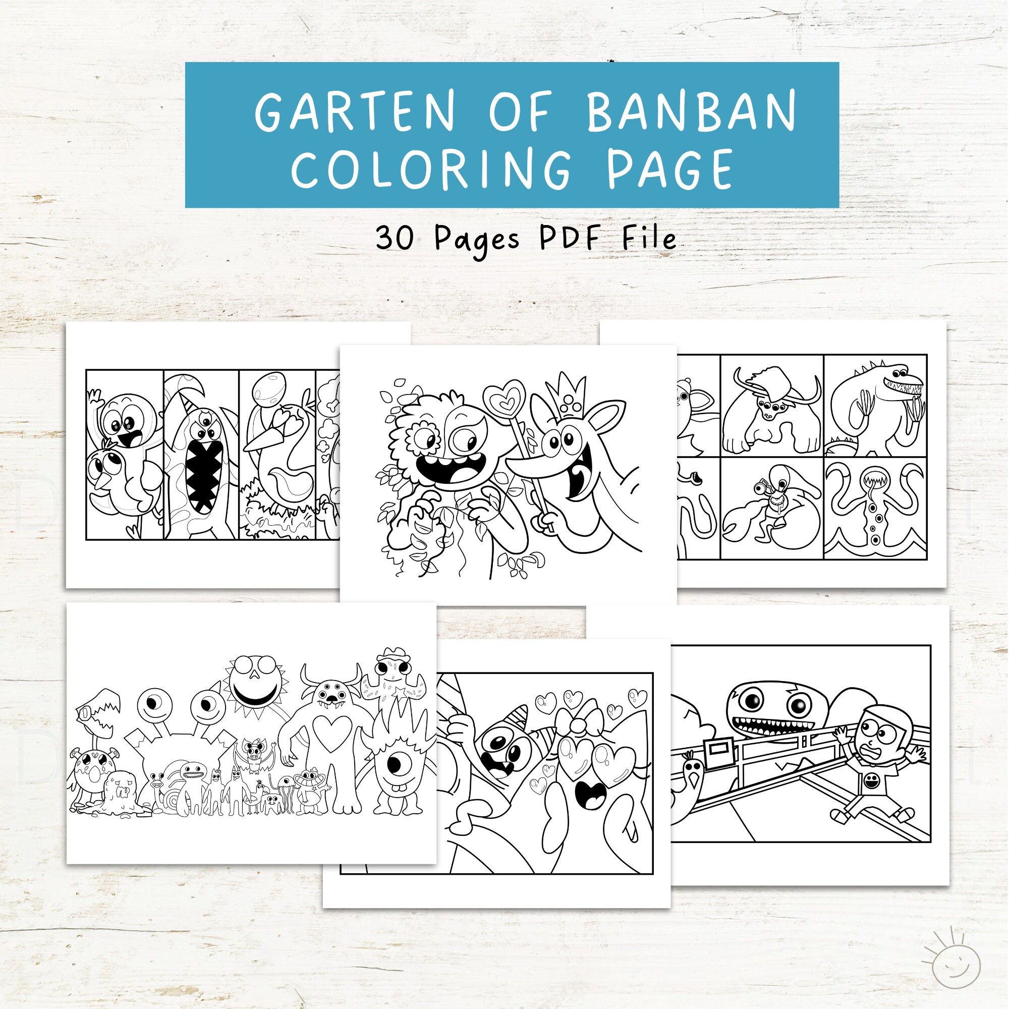 Garden of Banban Coloring Pages - Coloring Pages For Kids And Adults in  2023