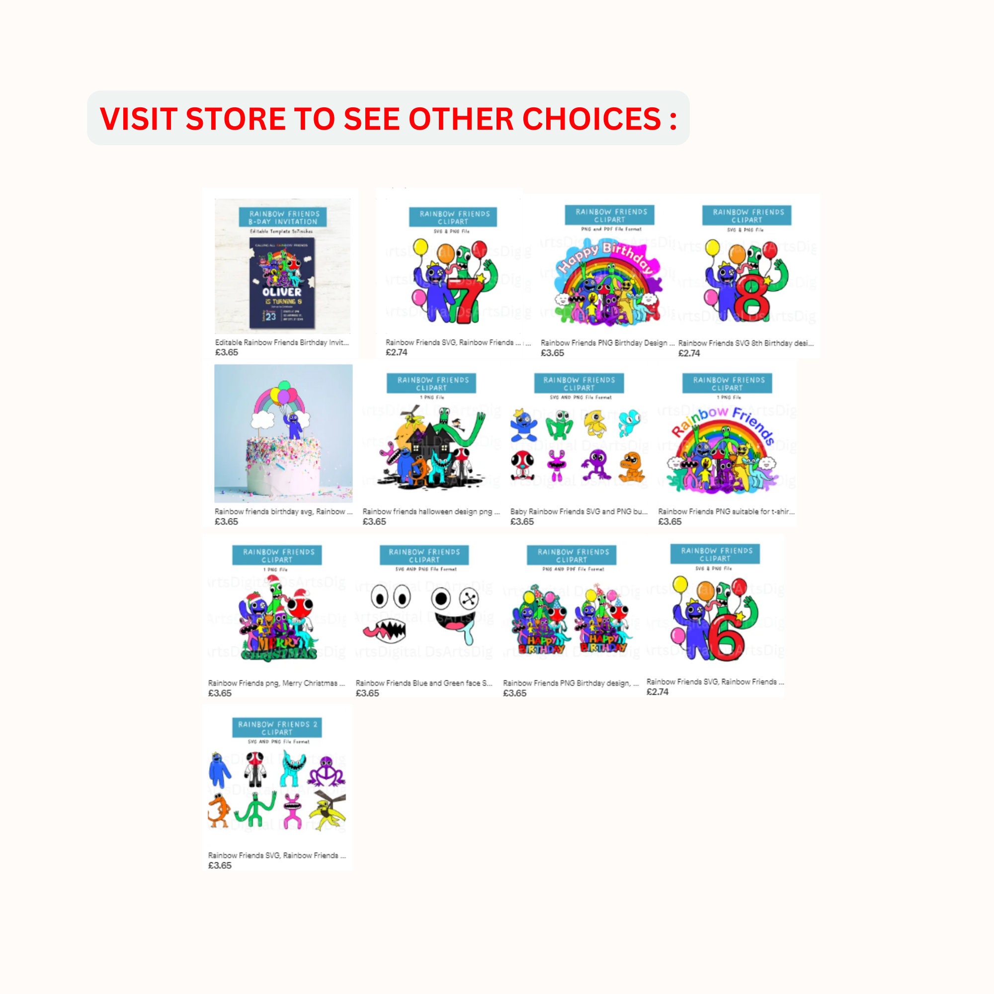 70+ Rainbow friends SVG, Rainbow friends SVG, Rainbow friends png, Cut –  Drabundlesvg