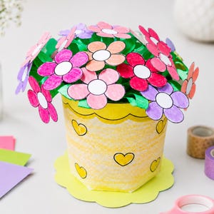 Easy Paper Flower Craft Template: DIY Printable (PDF)