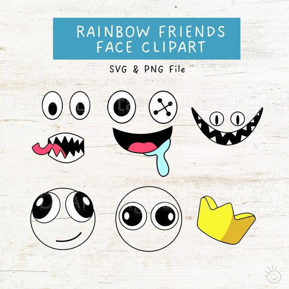 Red Rainbow Friends Cliparts