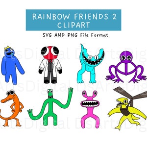 30 Rainbow Friends Clipart PNG Bundle Blue PNG Bundle -  Finland