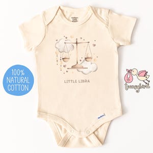 Little Libra Onesie®, Libra Baby Bodysuit, Astrology Baby Shower Gift for Zodiac Star Sign Libra, Horoscope Gift for Newborn Baby