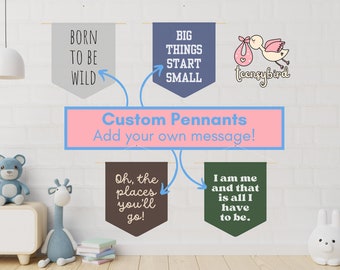 Custom Quote Pennant, Custom Banner, Personalized Flag, Custom Pennant, Custom Art, Your Text Here, Personalized Banner, Motivational Quote