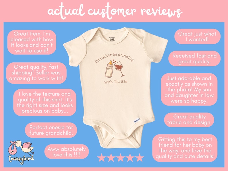 Personalized Aunt Baby Bodysuit, I'd Rather Be Drinking with Custom Aunt Name Infant Romper, Wine Drinker Newborn One Piece from Auntie image 5