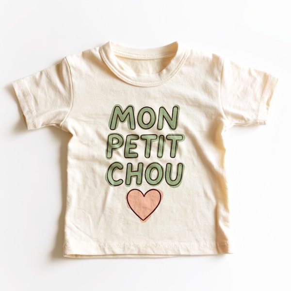 Mon Petit Chou Kids Shirt - Cute French Saying Toddler Tee