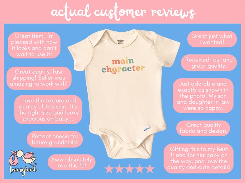 Main Character Onesie®, Baby Shower Gift for Book Lover, Bookish Baby Onesie Gift for Reader, Bookworm Baby Bodysuit, Literary Baby Romper image 4