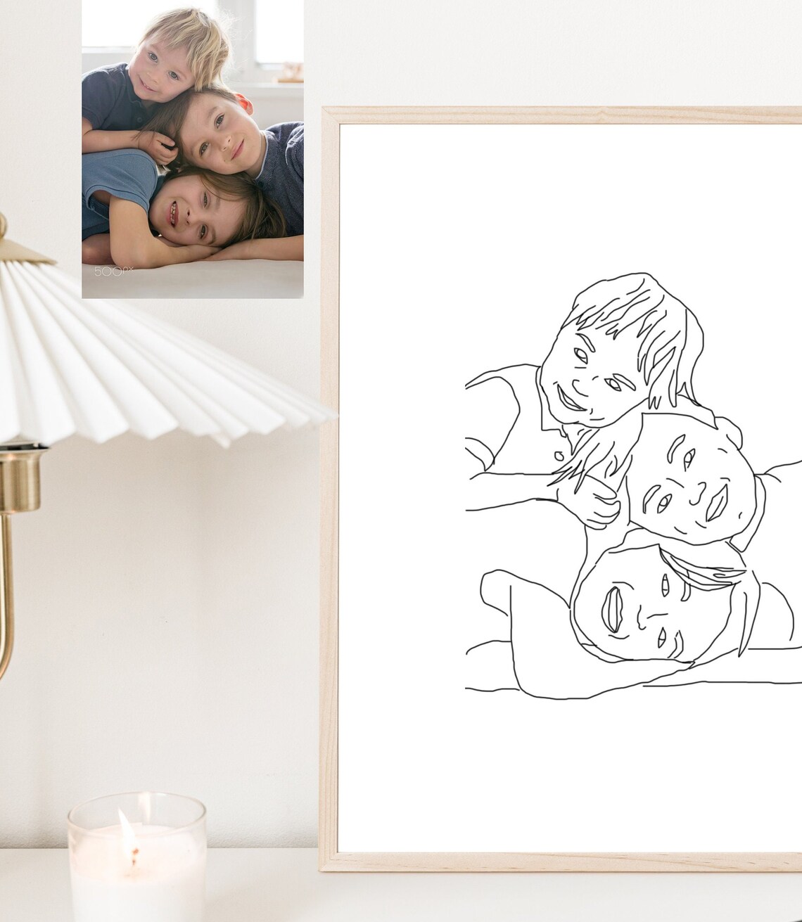 Convert photo to line drawing custom photo to line drawing etsy