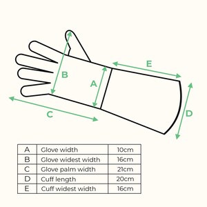 Floral Design English Leather & Linen Gardening Gloves image 14