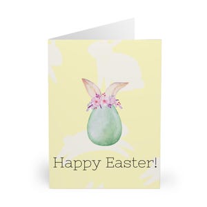 Ostergrußkarten (5er-Pack) - Saisonal, Frühling, Handgemacht, Kaninchen-Designs für Osterfeiern, Grußkarten, Urlaubsgrüße