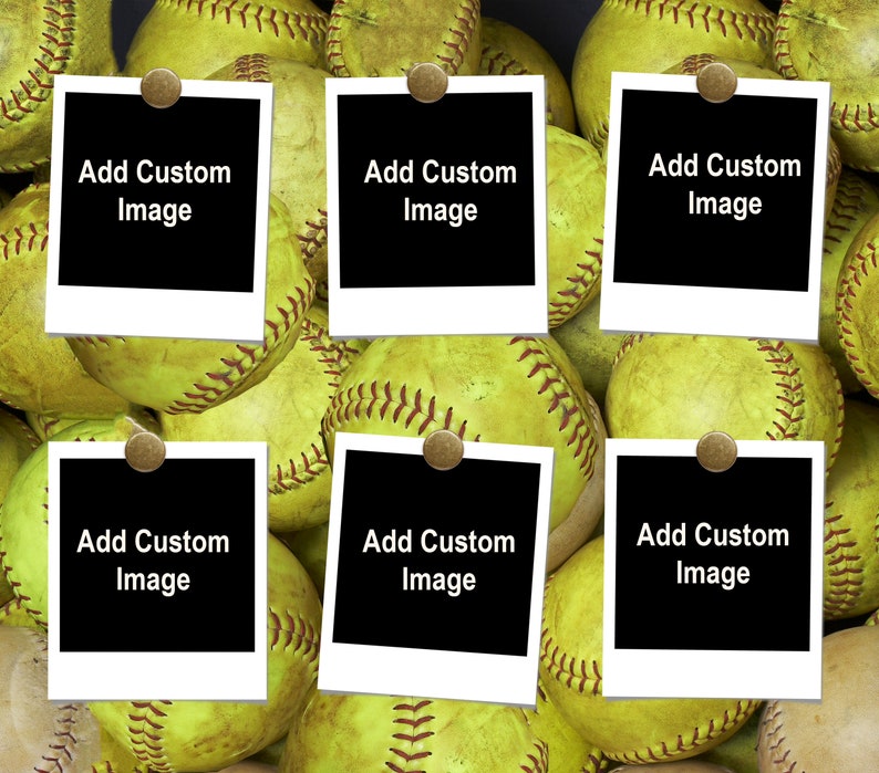 Customizable Softball Picture Frame Tumbler, 20oz Skinny Tumbler