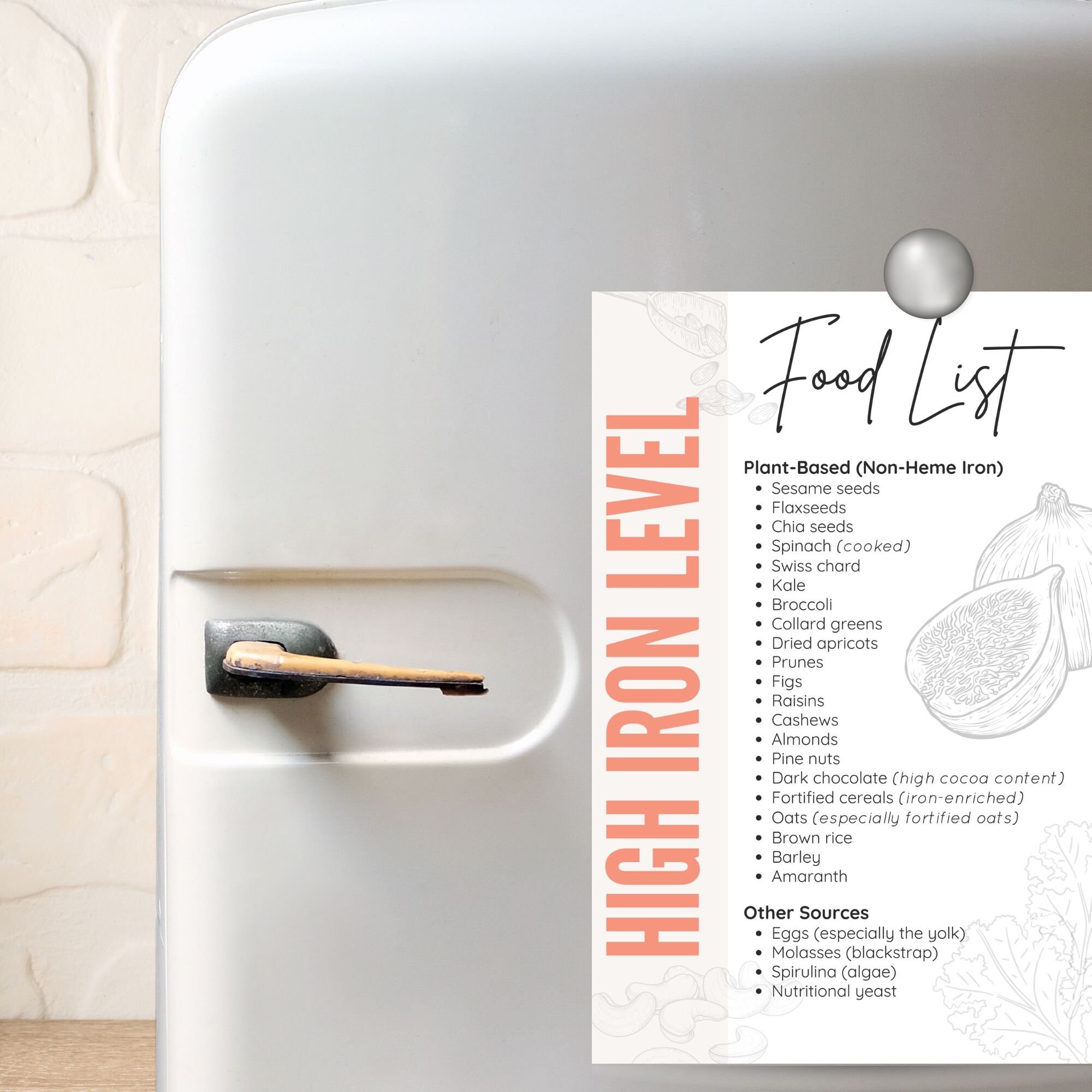 High Iron Food List Printable PDF Grocery For Iron Deficiency Food High iron food list printable pdf grocery for iron deficiency food
