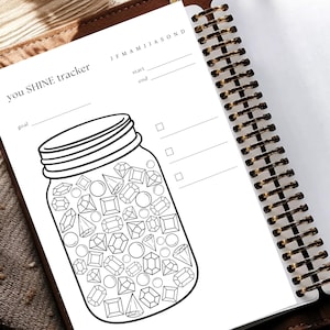 Printable diamond small win tracker PDF instant download: A4, US letter & A5 size