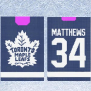 Matthews Canada Maple Leafs Eishockey Hoodie Häkelanleitung
