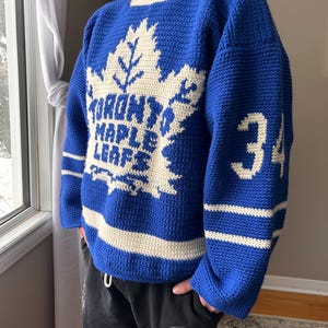Kanada Maple Leafs Hockey häkeln Sweatshirt Jersey