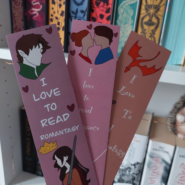 Marque-pages fantasy, romance ou romantasy, accessoires de lecture