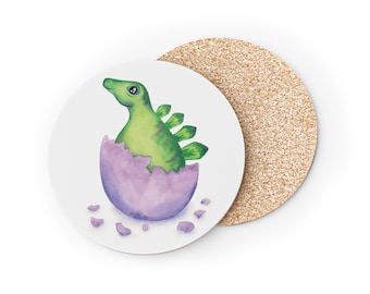Baby Stegosaurus Coaster - Original Artwork