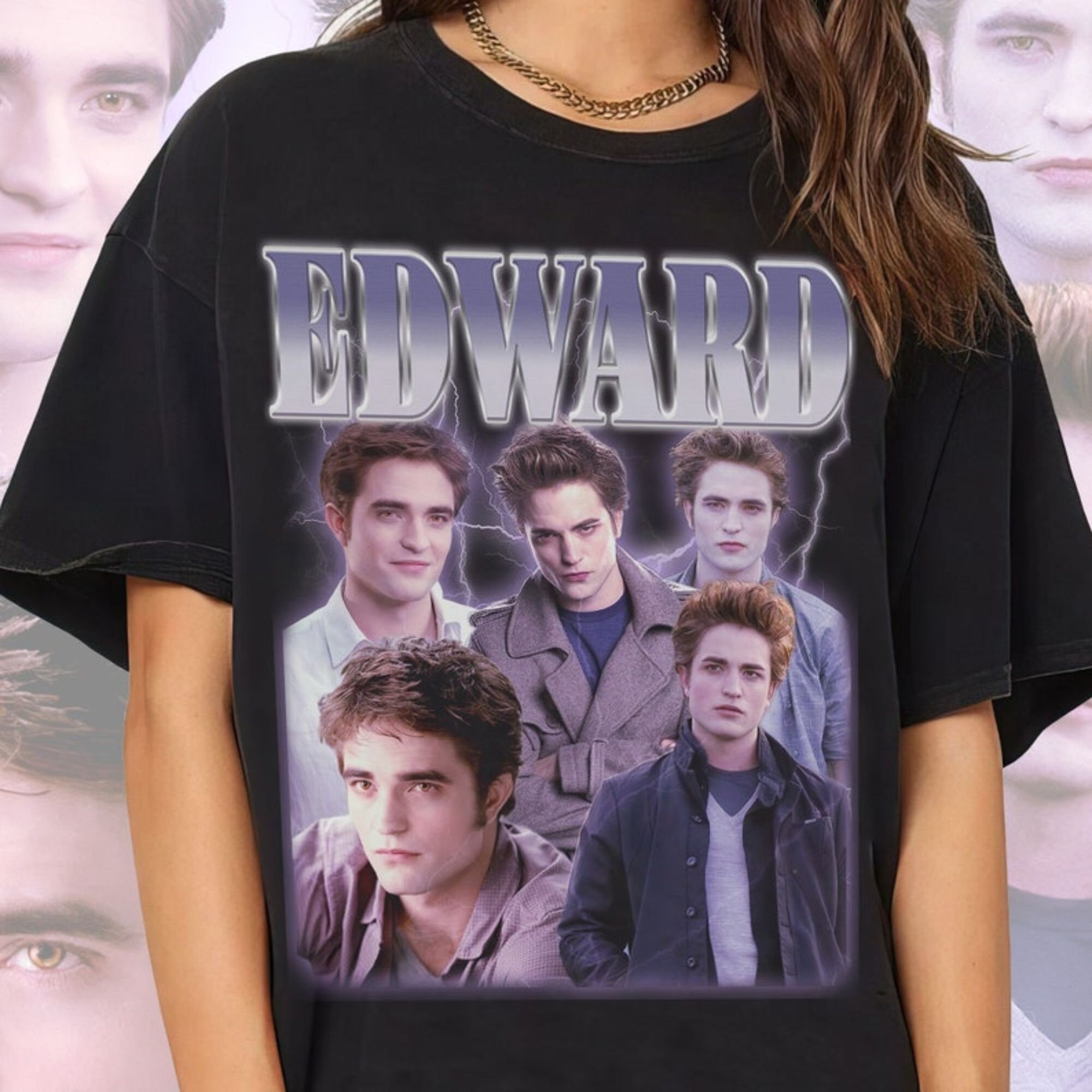 Edward Cullen 90s Inspired Vintage TShirt - Robert Pattinson Vintage Bootleg