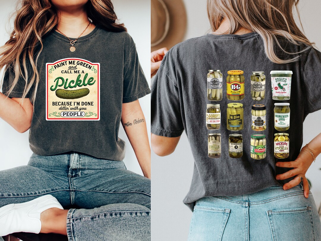 Picklesburgh Shirt Vintage Canned Pickles Tshirt Canning Etsy