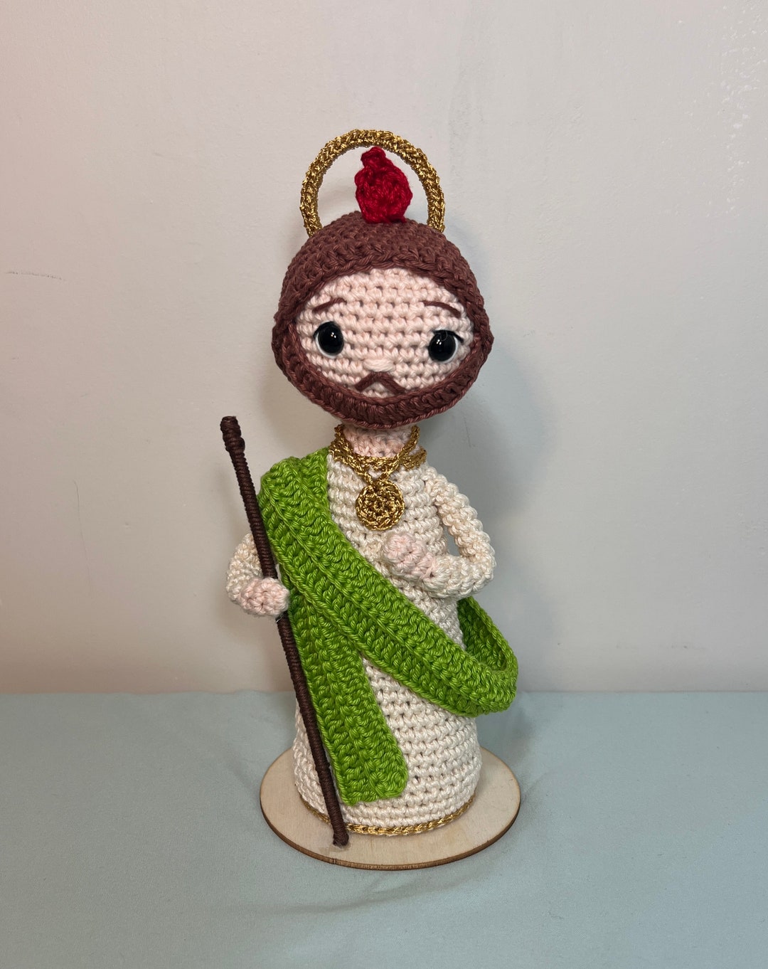 Saint Jude, Saint Crochet Amigurumi, Religious Decor, Religious Gift Etsy