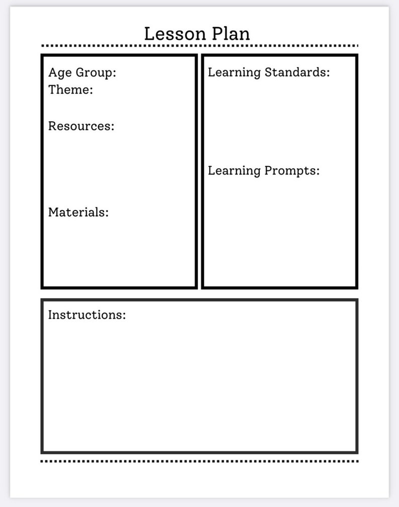 Lesson Plan Example - Etsy