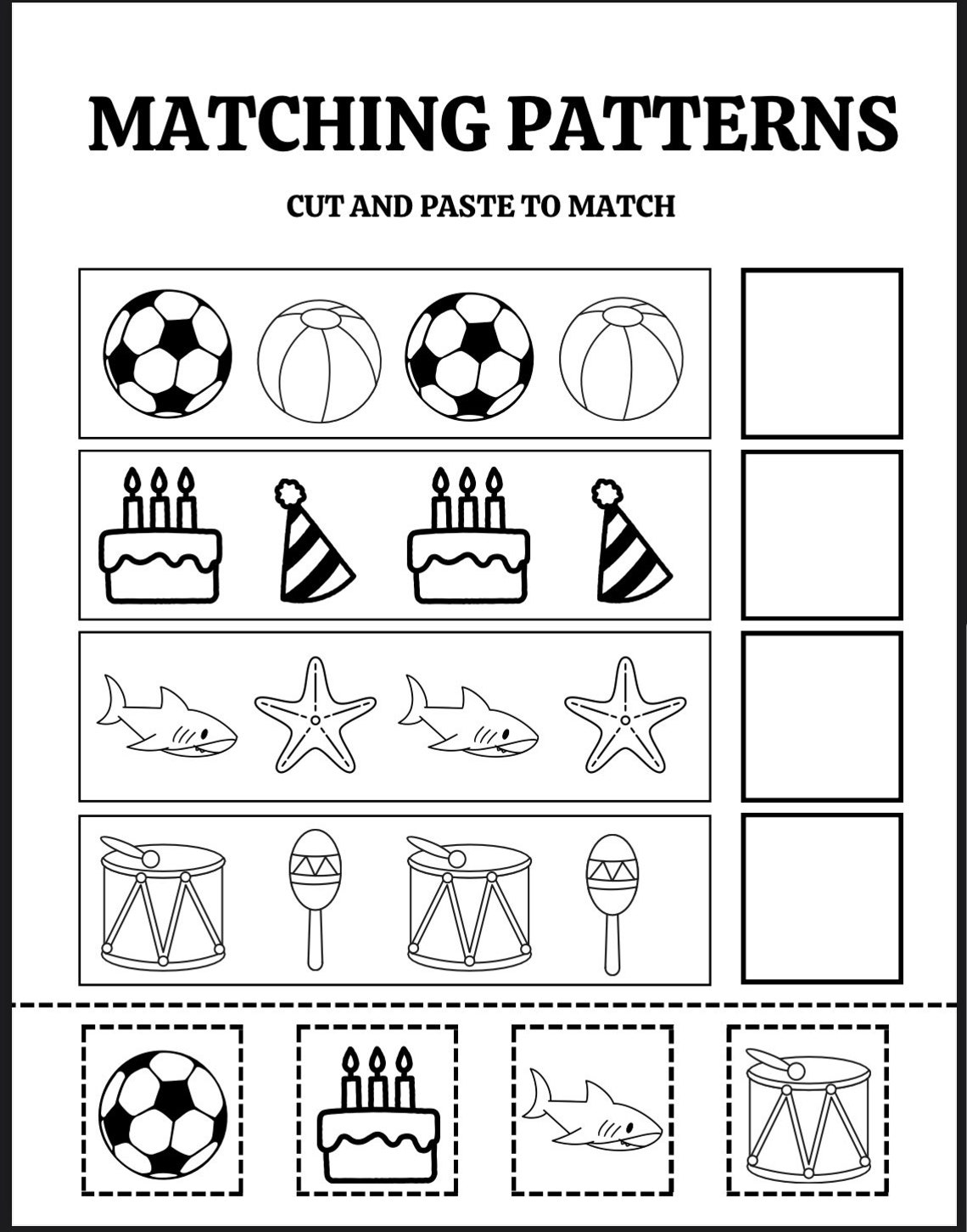 Patterns Worksheets - Etsy
