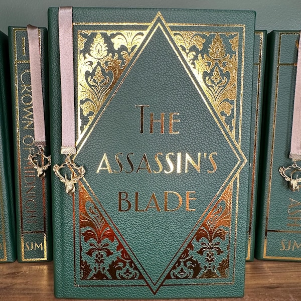 Throne of Glass Single Volume – Handmade Faux Leather Book Series – Special Edition Rebinds