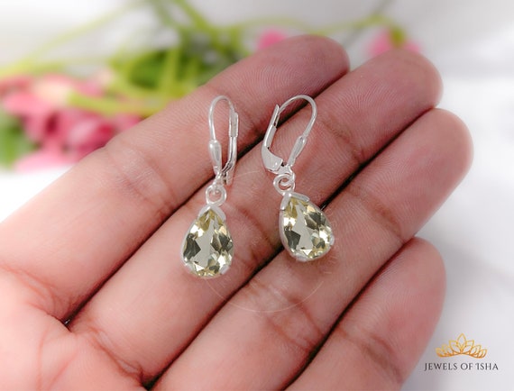 Bishilin Gioielli Orecchini da Donna in Argento Fiore Droplet Goccia Ciondola Orecchini
