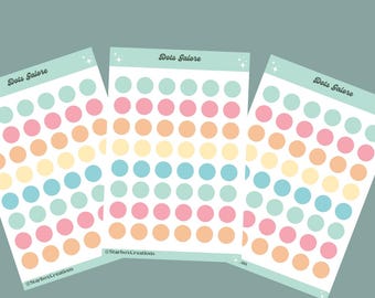 Mini Dots, Small Circle Stickers, Planner Stickers for All Planners ...