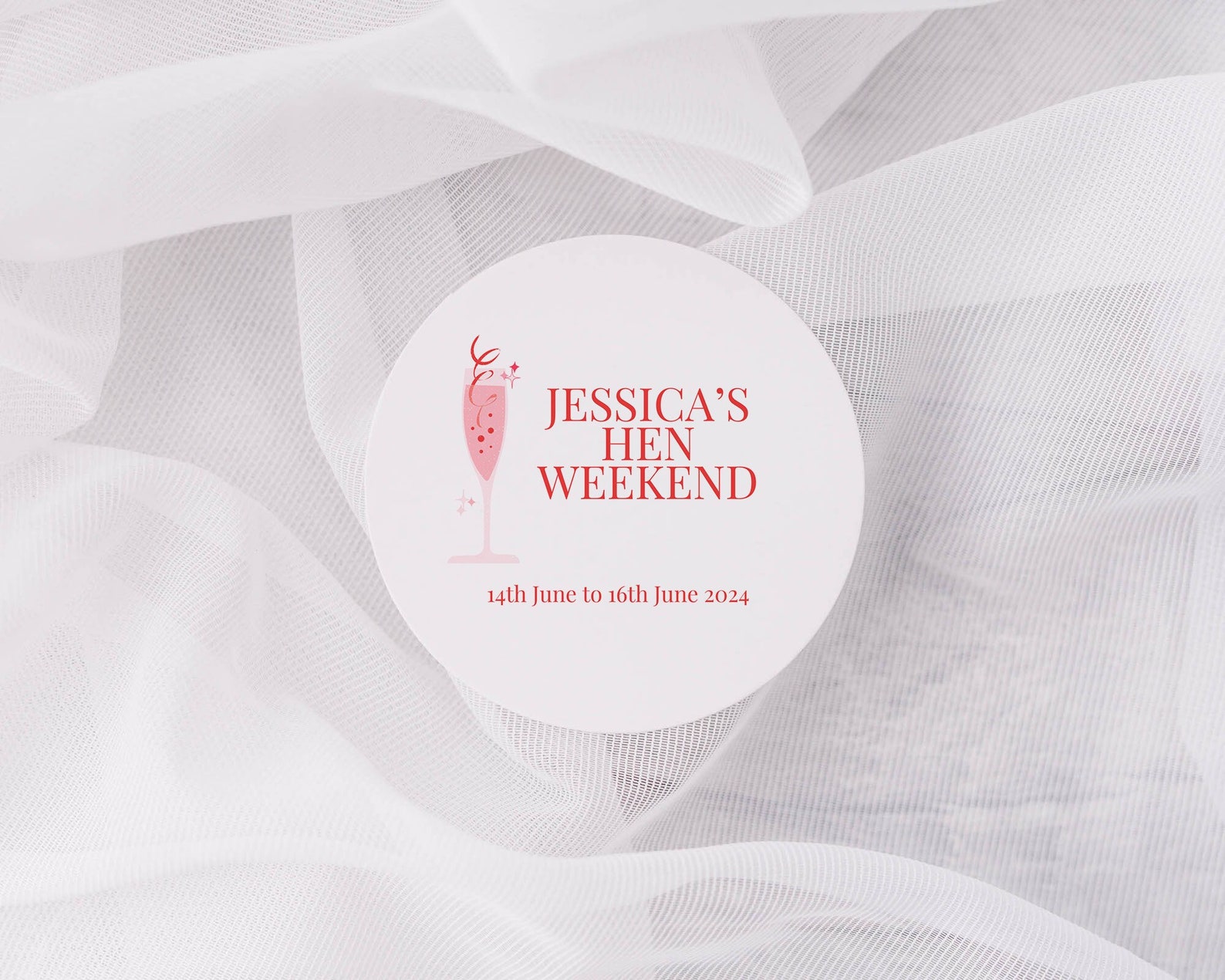 Personalised Hen Party Favour Stickers, Custom, Bachelorette Party Bag ...