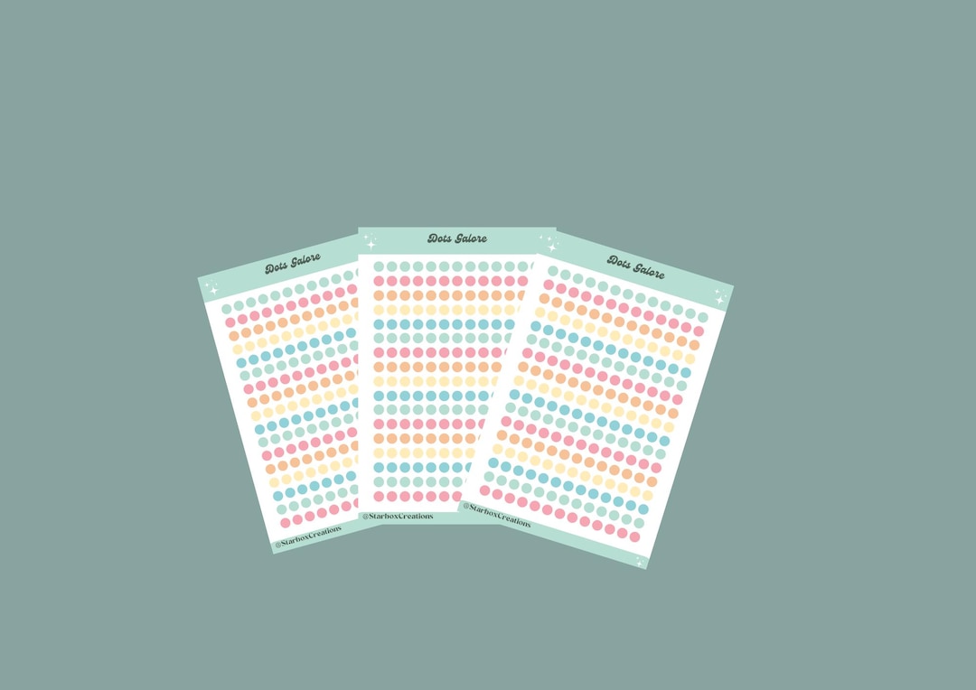 Mini Dots, Small Circle Stickers, Planner Stickers for All Planners ...