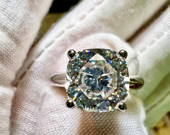 Certified 3CT Cushion Brilliant G VVS2 2EX Loose Lab Grown Diamond Engagement Ring