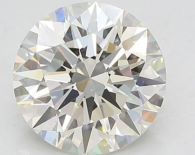 IGI Certified 2.1CT Round Brilliant Cut I VS2 ID EX Diamond Engagement Ring