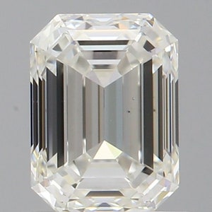 GIA Earth Mined .90CT Emerald Cut I VS2 EX VG Loose Diamond/ 100% Eye Clean / Certified