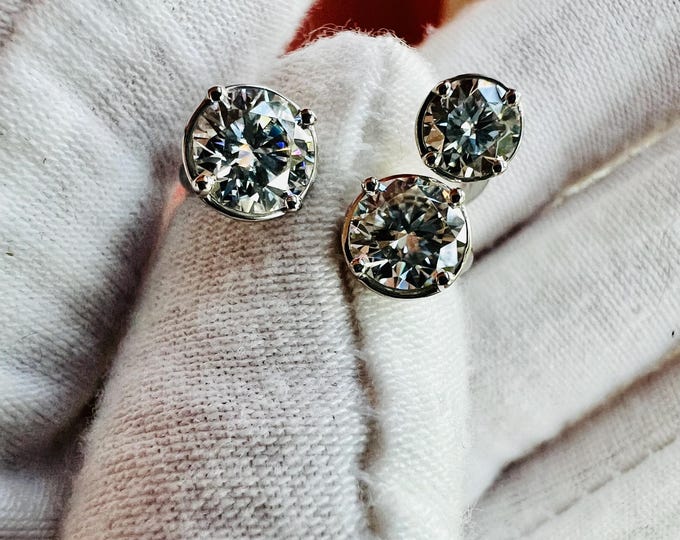 The Twinkle Ring Three Lab Grown Diamond Accent Bezel Open Band Ring