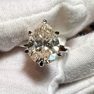 GIA Earth Mined Pear 3.01ct N SI1 EX VG Diamond Engagement Ring