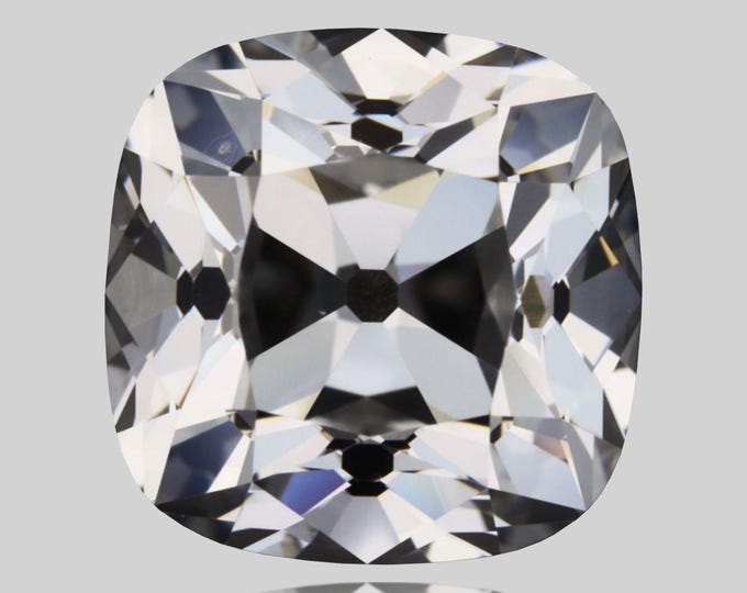 GIA 1.2CT Old Mine Cut Diamond: E VVS2 Earth Mined Gemstone
