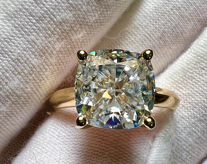 Certified 1.5CT Cushion Brilliant I VS2 2EX Loose Lab Grown Diamond / Engagement Ring