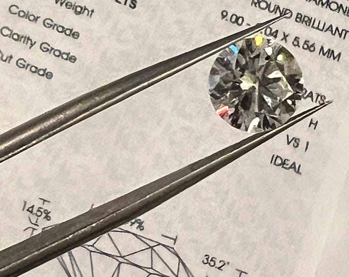 14K Gold 2.7CT Lab Grown Diamond Engagement Ring