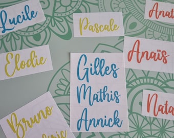 Personalized name vinyl sticker | sticker | personalized for birthdays and weddings | decals
