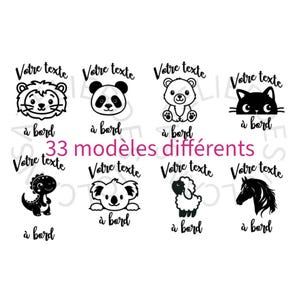Adesivo personalizzato "Baby on Board" | adesivo animale a bordo