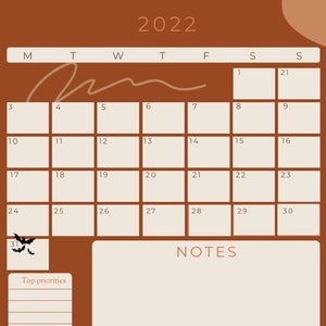 Printable/Digital Calendar- October