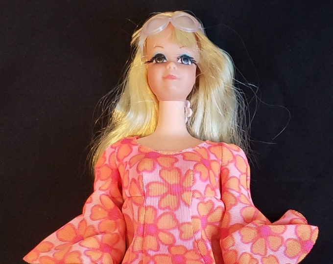 VINTAGE TALKING PJ Barbie Doll 1969 1960s Original Outfit Beads