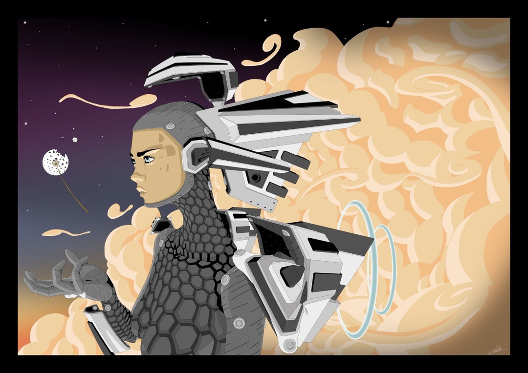 Explorer Artwork - Sci Fi, Exosuit, Female, Warrior, Space, Dandelion ...