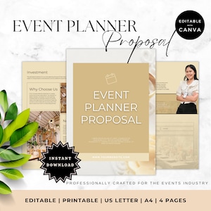 Proposition de gestion d'événement | Dossier de mariage | Modèle de proposition d'organisateur d'événements | Brochure des prix des fleurs pour l'événement | Téléchargement numérique