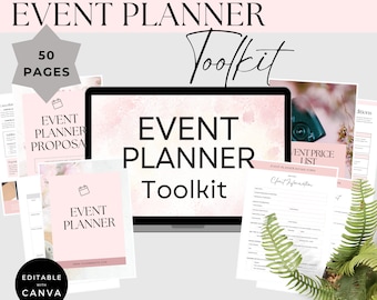 Event Planning Templates | Event Planner Template Bundle | Wedding Planner | Party Planner Bundle | Event Organizer Tools | Editable