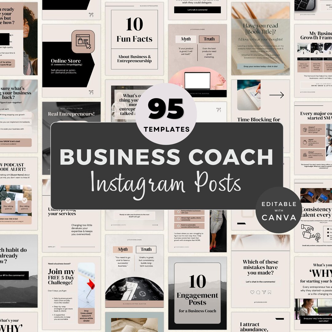 Canva Instagram Templates for Business Coaches & Consultants | Done for ...