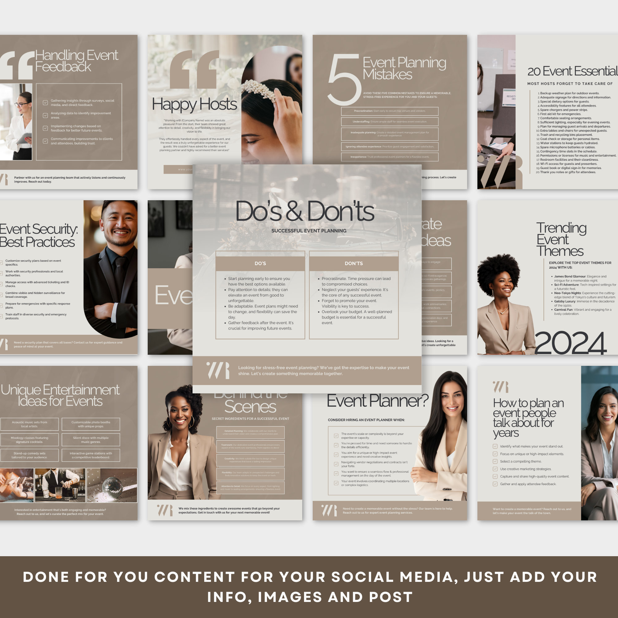 Event Planning Social Media Template | Wedding Venue Social Media ...