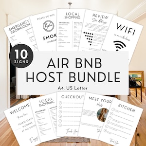 Airbnb Welcome Sign | INSTANT DOWNLOAD | WiFi Sign | House Rules | Editable Template | House Rules | Airbnb Templates